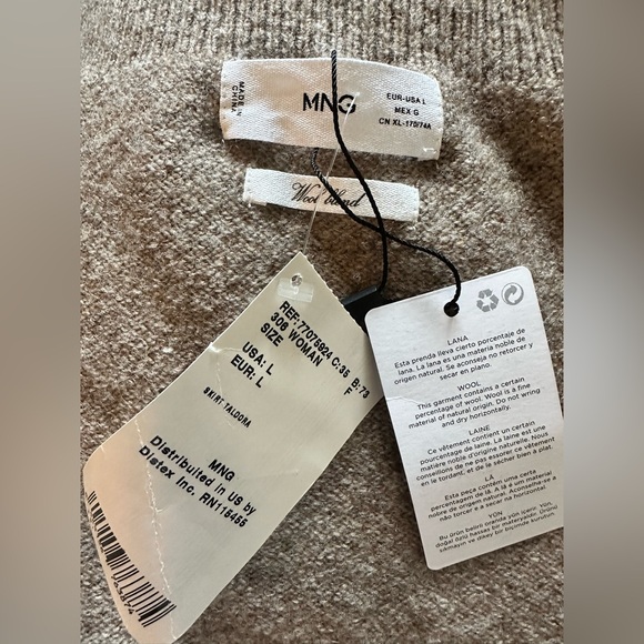 Mango Brown 2piece Bodycon Midi Dress Sweetheart Neckline - Picture 2 of 12